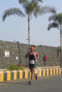 Pragnya during her stint at the Nasik Triathlon