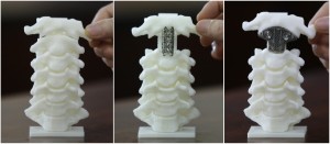 3D printed vertebra spine model