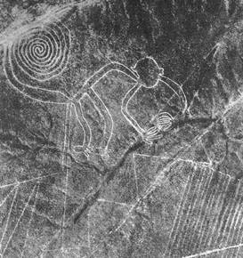 Monkey Geoglyph in Nazca