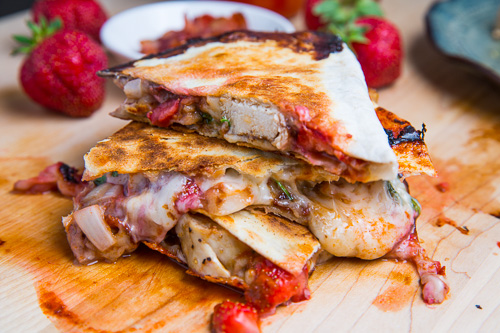 Strawberry Balsamic Chicken and Bacon Quesadillas 500 2503