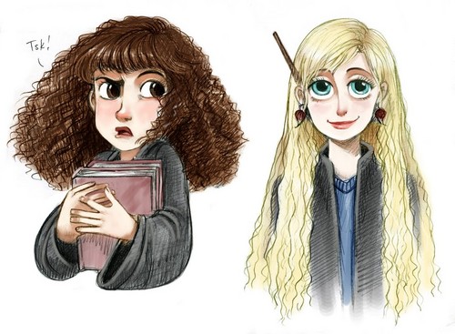 Artistic impression of Luna Lovegood & Hermione Granger